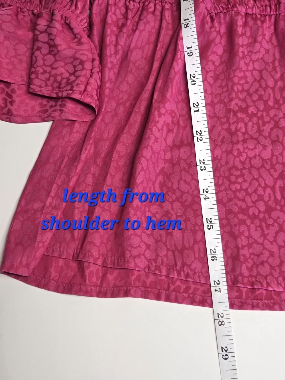 EVRI Raspberry V-Neck Peplum Tunic - Picture 9 of 12